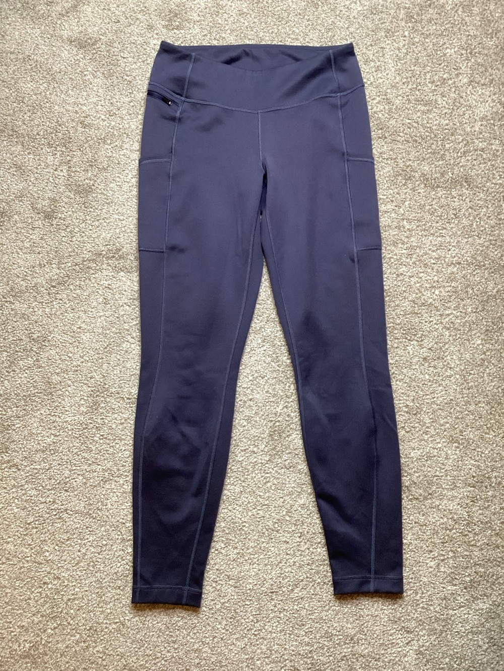 Patagonia Womens Pack Out Tights Smolder Blue Medium Cargo - Picture 6 of 9